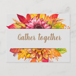 Fall Bouquet Individualisierbarer Erntedank laden  Postkarte