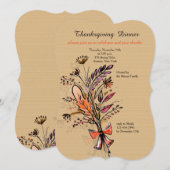 Fall Bouquet One Einladung (Vorne/Hinten)