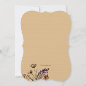 Fall Bouquet One Einladung (Rückseite)