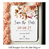 Fall Bouquet Save the Date Magnet