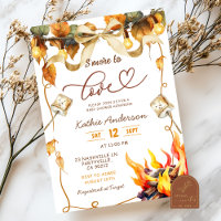 Fall Bow Coquette S'more to Love Babyparty-Einladu