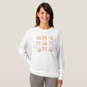 Fall Bows & Pumpkins Coquette Erntedank T-Shirt (Vorne ganz)