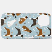 Fall Boxer Dog Bones and Paws Case-Mate iPhone Hülle (Rückseite (Horizontal))