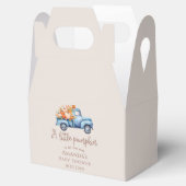 Fall Boy Baby Dusche Blue Pumpkin Truck Geschenkschachtel (Geöffnet)