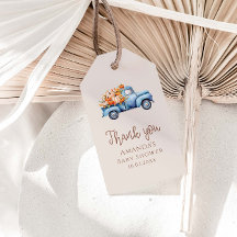 Fall Boy Baby Dusche Pumpkin Truck Vielen Dank