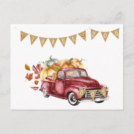 Fall Boy Baby Shower Pumpkin Danke Note Cards Postkarte