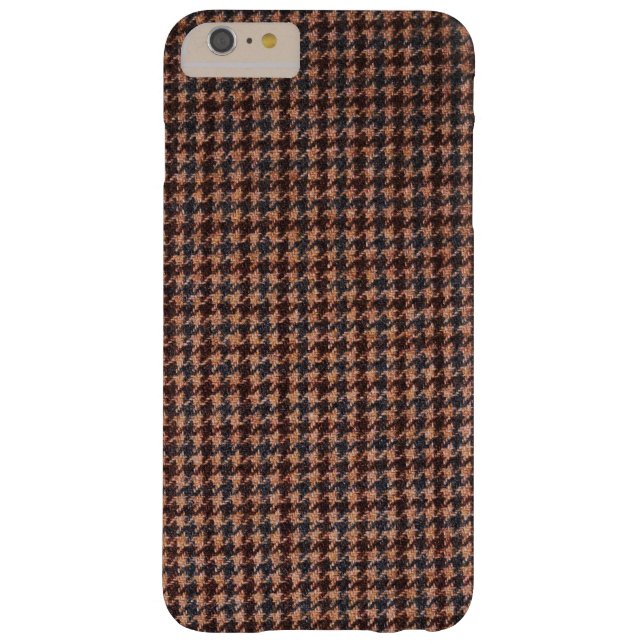 Fall: Braunes Tweed-Gewebe Case-Mate iPhone Hülle (Rückseite)