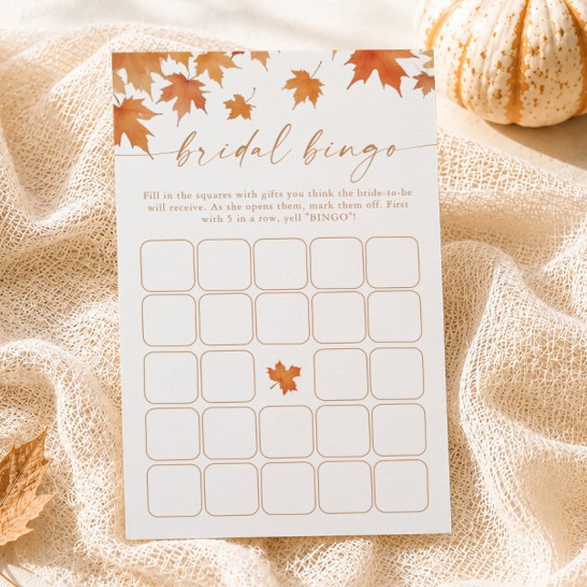 Fall Brautparty Bingo Game (Von Creator hochgeladen)