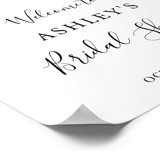 Fall Brautparty Blätter Foliage Poster (Ecke)