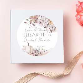 Fall Brautparty Blattkürbis danke Ihnen zu Gunsten Runder Aufkleber