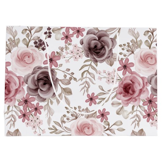 Fall Brautparty Bridesmaid Minimalistisch Große Geschenktüte (Rückseite)