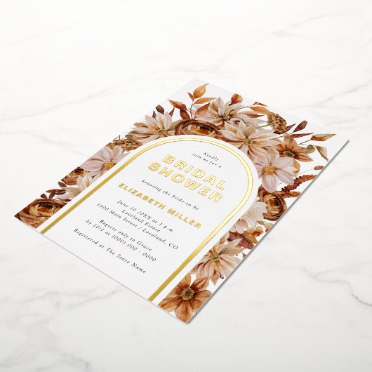 Fall-Brautparty Folieneinladung (Gedreht)