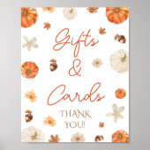 Fall Brautparty Geschenke & Karten-Zeichen Poster (Vorne)