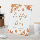 Fall Brautparty Kaffee Bar Sockelschild (In SItu)