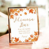 Fall Brautparty Mimosa Bar Poster