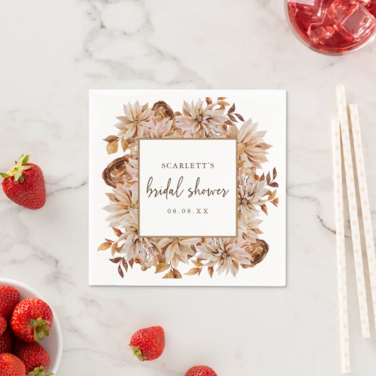 Fall Brautparty Paper Napkin Serviette (Beispiel)