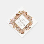 Fall Brautparty Paper Napkin Serviette (Ecke)