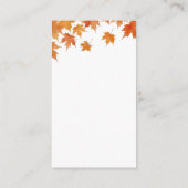 Fall-Brautparty-Rezept-Anfrage Begleitkarte (Rückseite)