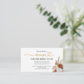 Fall-Brautparty-Rezept-Anfrage Encl Begleitkarte (Stehend Vorderseite)