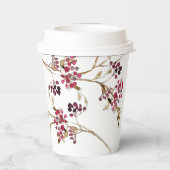 Fall-Brautparty-Themenpapiergruppen | Rustic Berry Pappbecher (Rückseite)