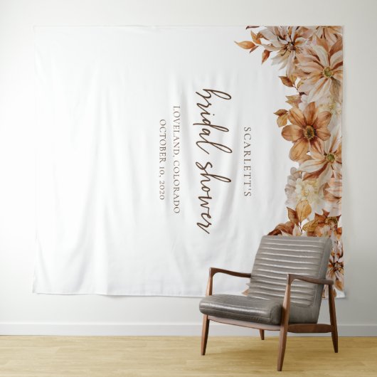 Fall-Brautparty Wandteppich (Beispiel (Horizontal))