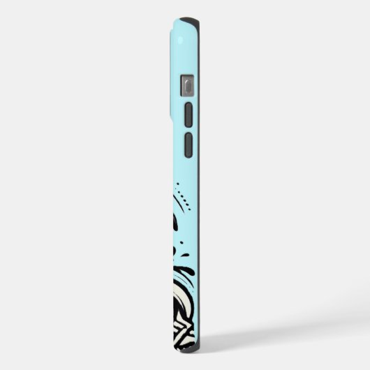 Fall Breach Whale iPhone iPhone Hülle (Linke Seite)