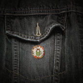 Fall Break Cat Button