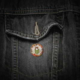 Fall Break Cat Button