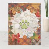 Fall Break Cat Falten dank Karte (Rückseite)