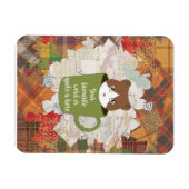 Fall Break Cat Flexible Foto Magnet (Horizontal)