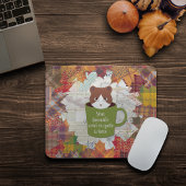 Fall Break Cat Mousepad