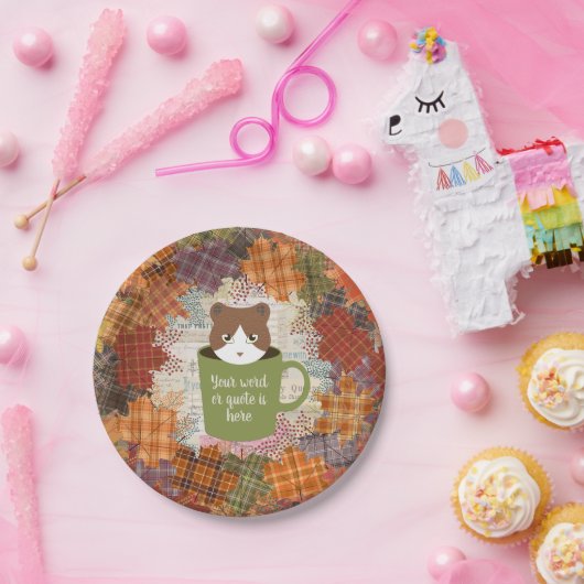 Fall Break Cat Pappteller (Party)