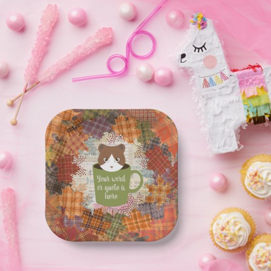 Fall Break Cat Pappteller (Party)