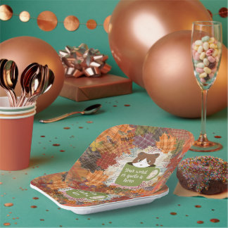 Fall Break Cat Pappteller