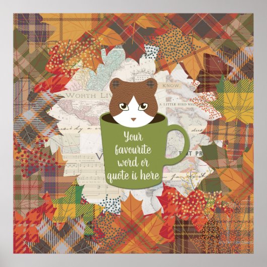 Fall Break Cat Poster (Vorne)