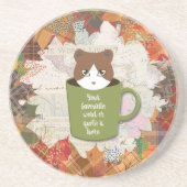 Fall Break Cat Sandstone Drink Getränkeuntersetzer (Vorne)