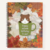 Fall Break Cat Spinal Notizblock (Vorderseite)