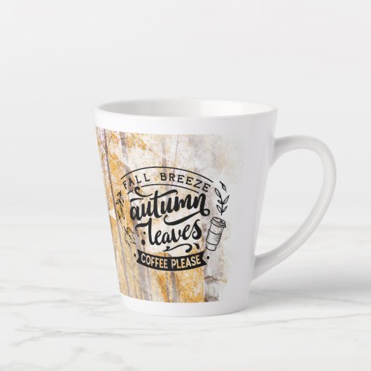 Fall Breeze Herbst Blätter Kaffee Bitte Milchtasse (Rechts)