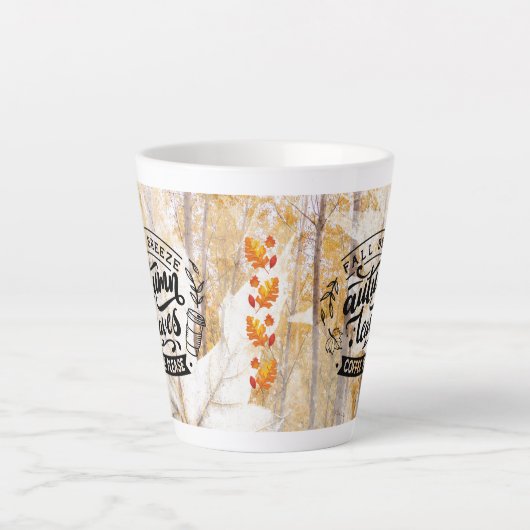 Fall Breeze Herbst Blätter Kaffee Bitte Milchtasse (Vorderseite)