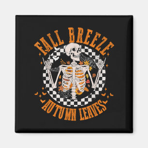 Fall Breeze Herbst Blätter Skelett Blume Thanksgi Magnet
