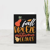 Fall Breeze und Herbst Blätter Karte (Vorderseite)
