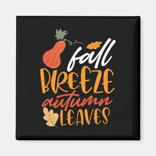 Fall Breeze und Herbst Blätter Magnet (Vorne)