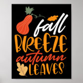 Fall Breeze und Herbst Blätter Poster (Vorne)