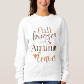 Fall Breeze und Herbst-Blätter Sweatshirt (Vorderseite)