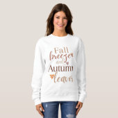 Fall Breeze und Herbst-Blätter Sweatshirt (Vorne ganz)