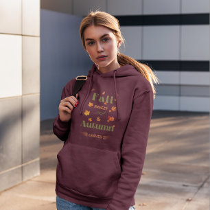 Fall Breeze und Herbst verlassen Design Hoodie