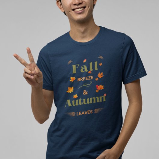 Fall Breeze und Herbst verlassen Design T-Shirt