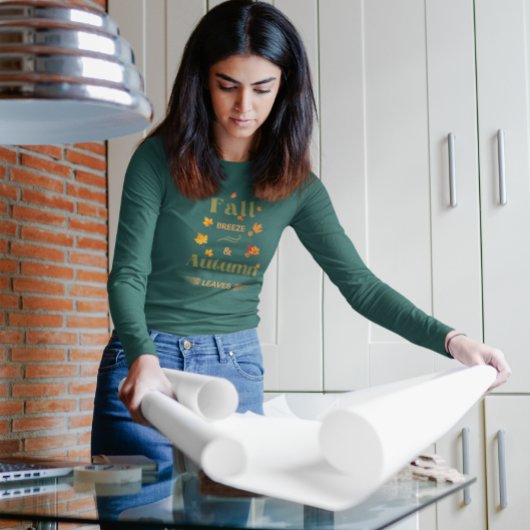 Fall Breeze und Herbst verlassen Design T-Shirt