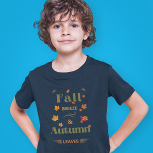 Fall Breeze und Herbst verlassen Design T-Shirt