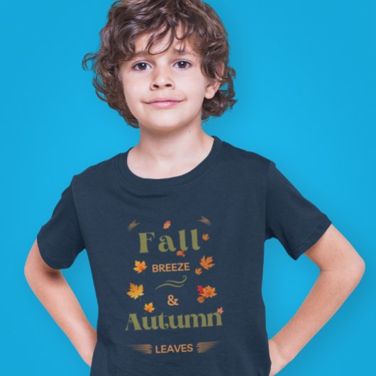 Fall Breeze und Herbst verlassen Design T-Shirt